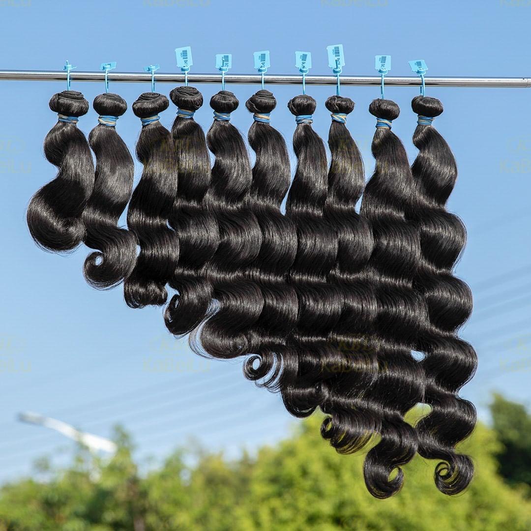 100% unprocessed human hair bundles